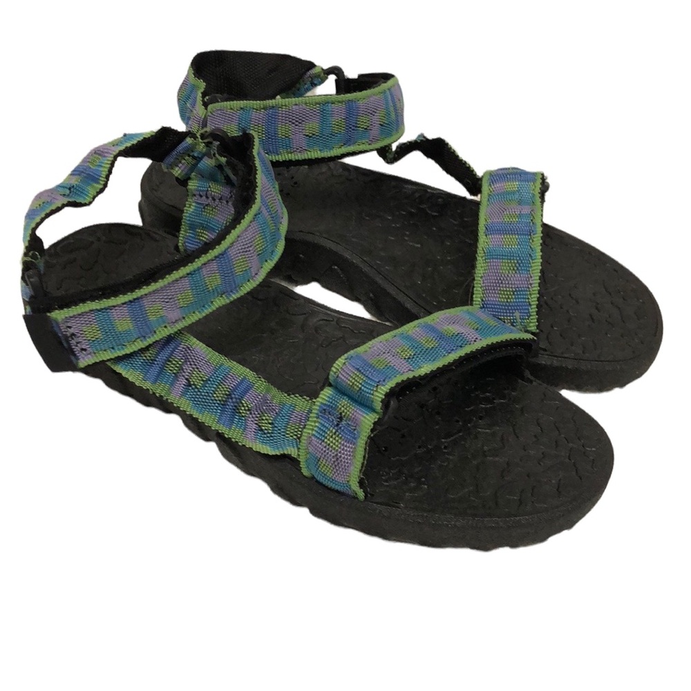 Shoremates kids adventure 3 strap sandals kids size Large slip resistant USA 1-2